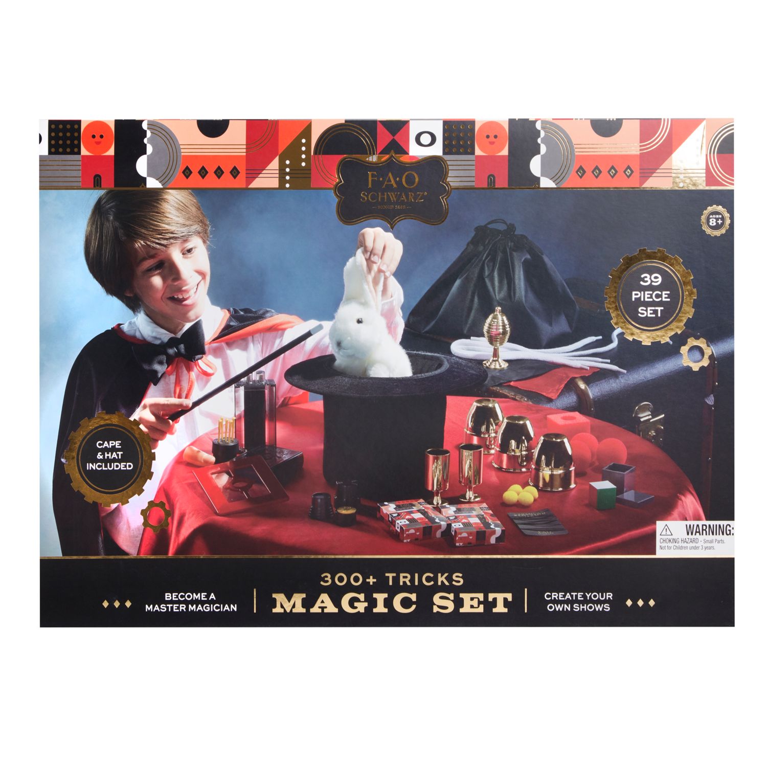 FAO Schwarz 39-piece Magic Set, Black