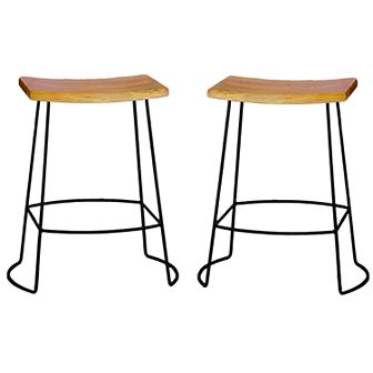 Carolina Living Reece Saddle Counter Stool 2 pc Set