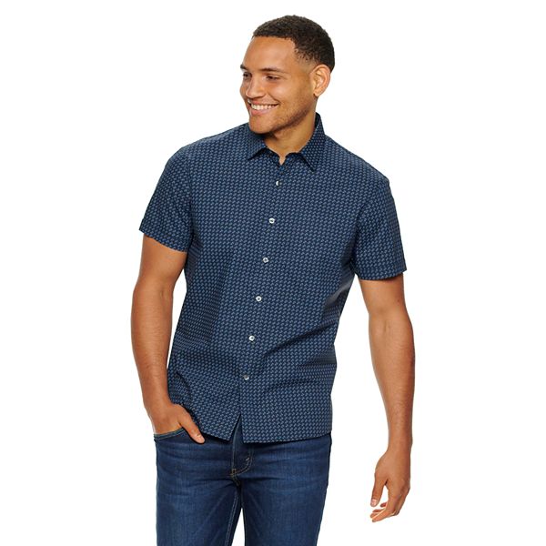 Men's Apt. 9® Crosshatch Button-Down Shirt