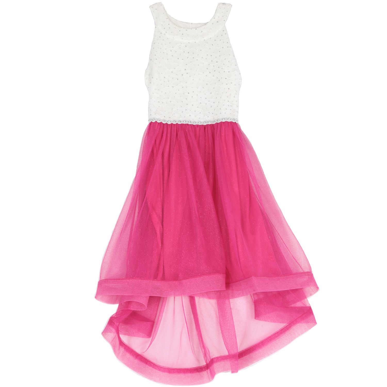 girls pink and white dress