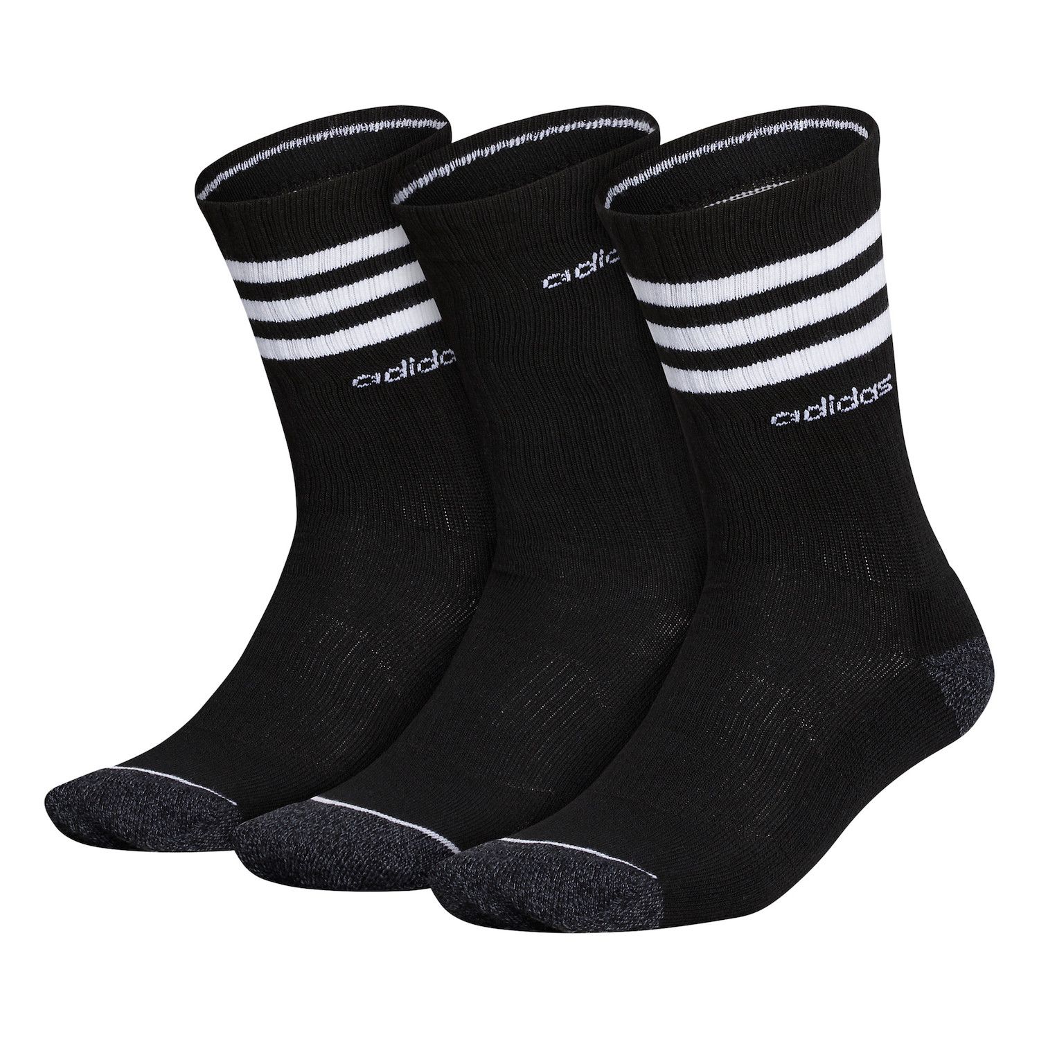adidas 3 stripe crew socks