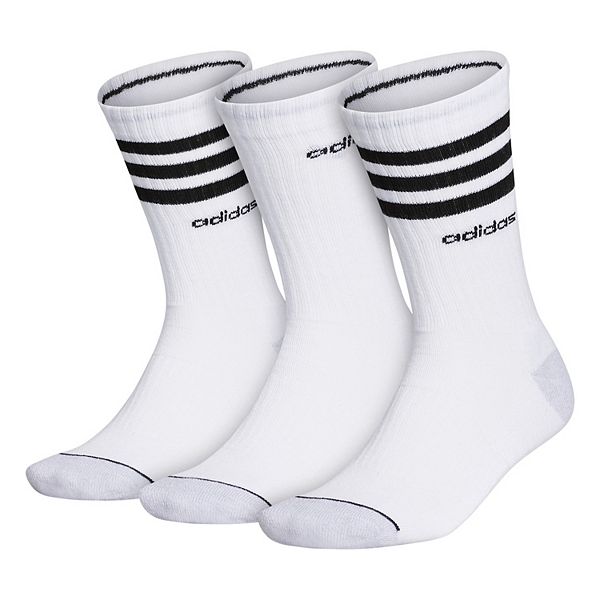 Men's adidas 3pack 3Stripe Crew Socks