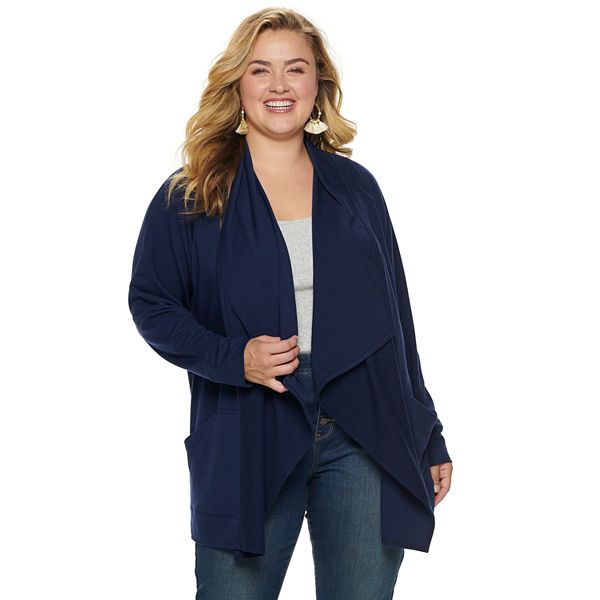 Plus Size Sonoma Goods For Life® Supersoft Cascade Cardigan