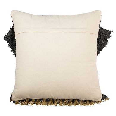 Safavieh Elettra Geometric Fringe Throw Pillow