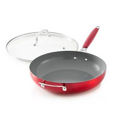 Food Network 10-pc. Nonstick Ceramic Cookware Set Red