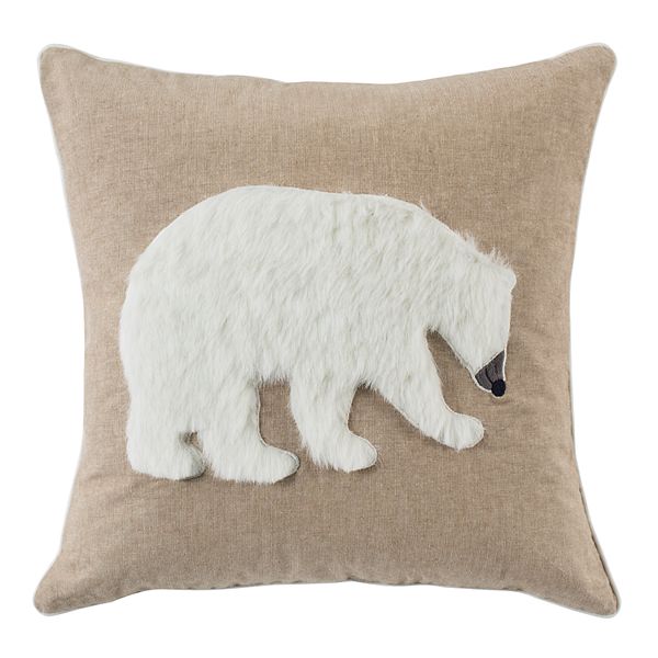 Polar White Throw Pillow