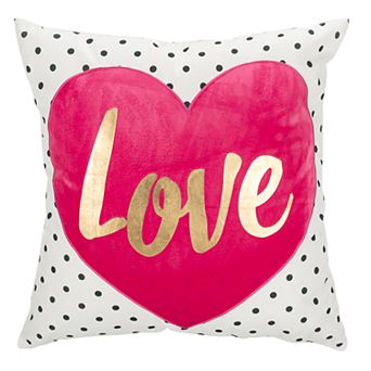 Safavieh "Love" Heart Throw Pillow