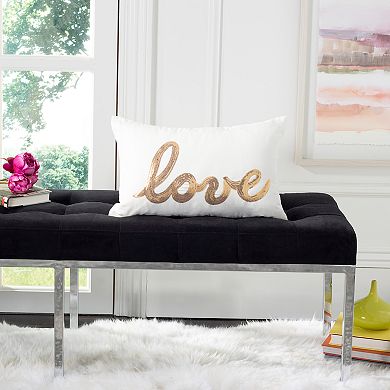 Safavieh Sequin "Love" Throw Pillow