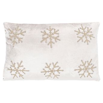 Safavieh Sydnee Long Snowflake Throw Pillow