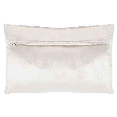 Safavieh Sydnee Long Snowflake Throw Pillow