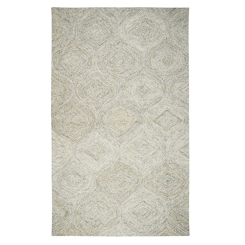 Rizzy Home Mia Brindleton Trellis Rug, Beig/Green, 3X5 Ft