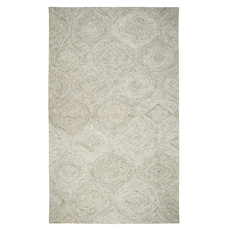 Rizzy Home Mia Brindleton Trellis Rug, Beig/Green, 3X5 Ft