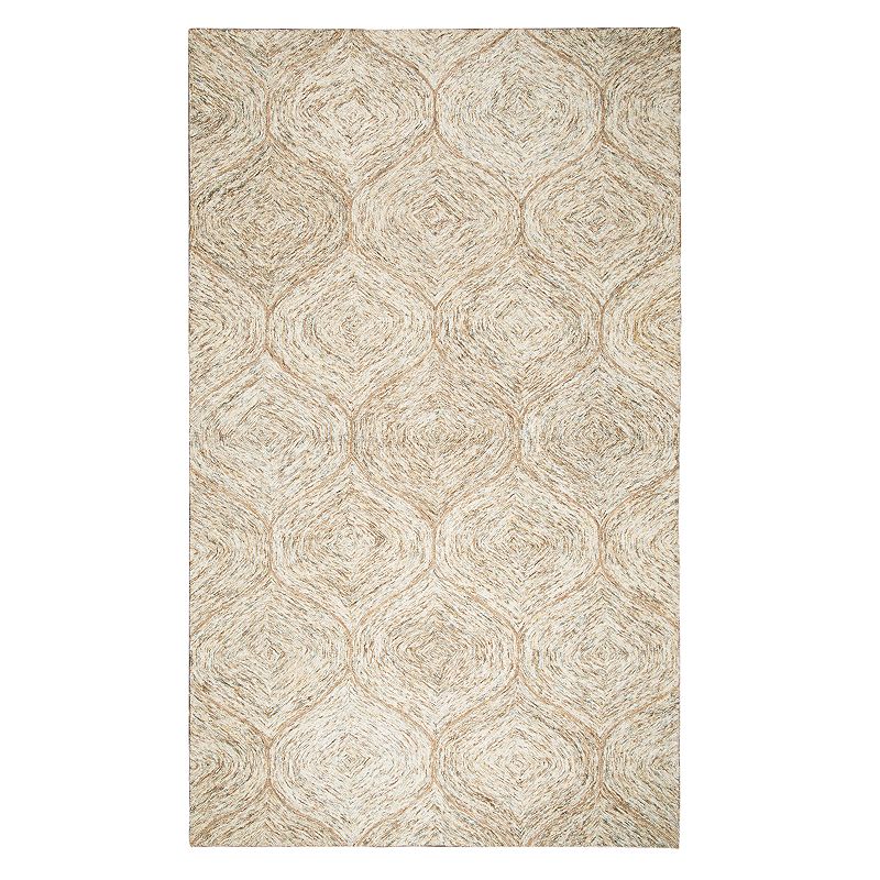 Rizzy Home Mia Brindleton Trellis Rug, Brown, 3X5 Ft