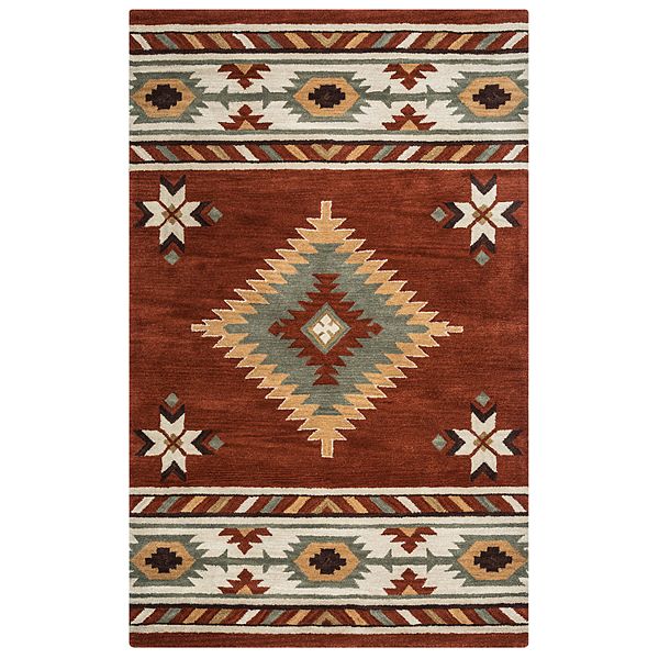 Rizzy Home Athena Southwest Collection Geometric Rug