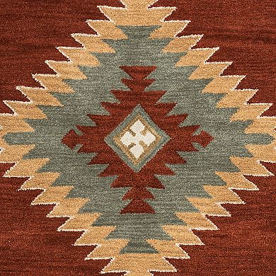 Rizzy Home Athena Southwest Collection Geometric Rug 