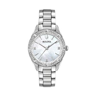Bulova Women's Sutton Diamond Stainless Steel Watch - 96R228