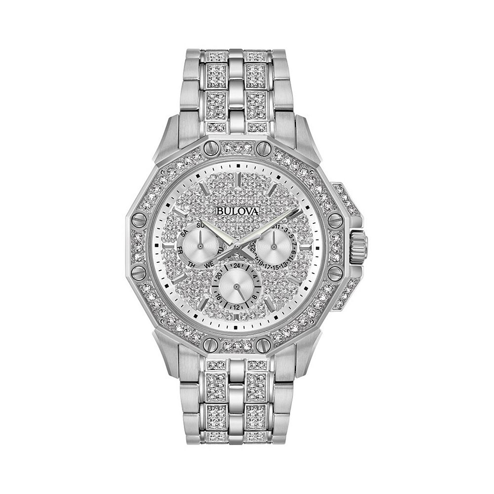Bulova Men's 41mm Octava Crystal Stainless Steel Watch - 96C134