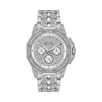Bulova Men's Octava Crystal Stainless Steel Watch - 96C134