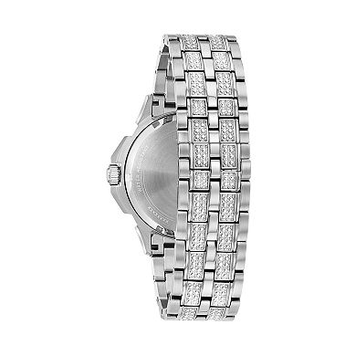Bulova Men's Octava Crystal Stainless Steel Watch - 96C134