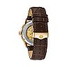 Bulova Men's Leather Automatic Skeleton Watch - 97A138