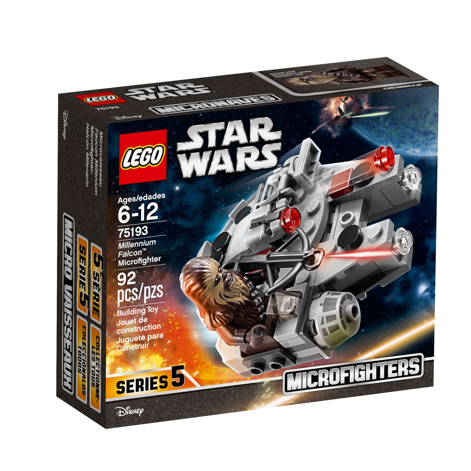lego star wars millennium falcon microfighter 75193