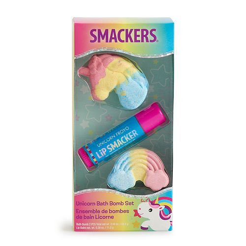 Girls 4 16 Lip Smacker Unicorn Bath Bomb Lip Balm Set