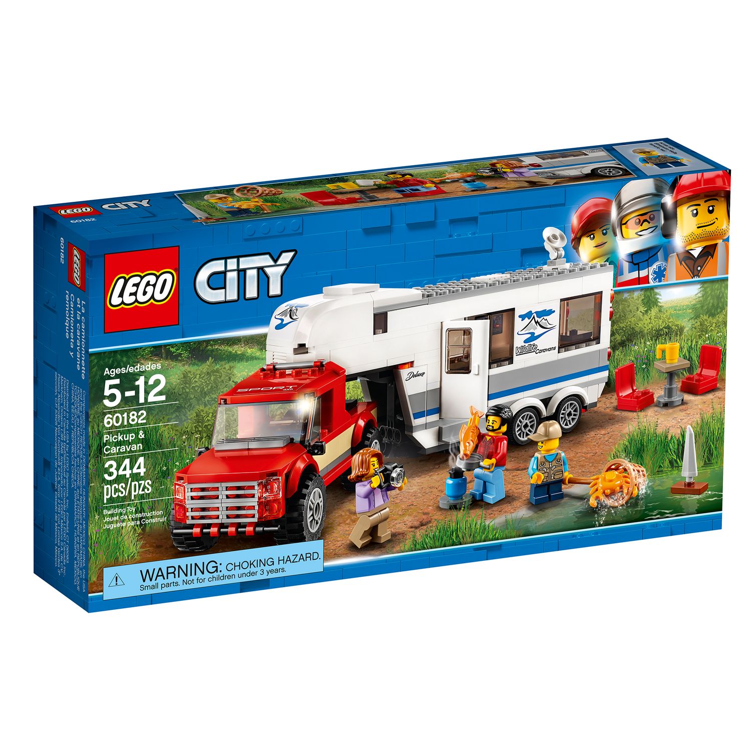 lego city pickup & caravan set 60182