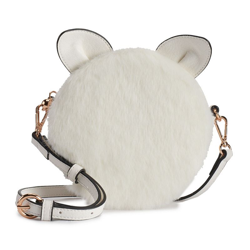 LC Lauren Conrad Petit Faux-Fur Cat Crossbody Bag, White