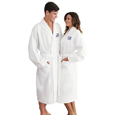 Linum Home Textiles Turkish Cotton Personalized Waffle Weave Bathrobe