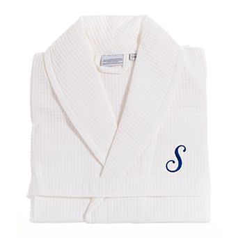 Linum Home Textiles Turkish Cotton Personalized Waffle Weave Bathrobe