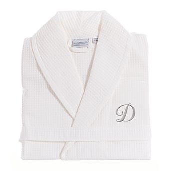 Linum Home Textiles Turkish Cotton Personalized Waffle Weave Bathrobe
