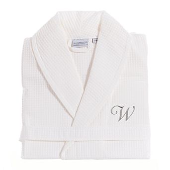 Linum Home Textiles Turkish Cotton Personalized Waffle Weave Bathrobe