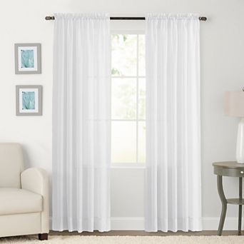 Sonoma Goods For Life® 2-pack Sheer Crushed Voile Window Curtain