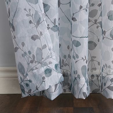 Sonoma Goods For Life™ 2-pack Sheer Crushed Voile Gardener Floral Print Window Curtain