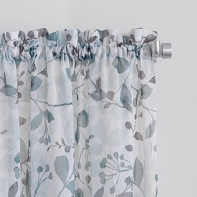 Sonoma Goods For Life™ 2-pack Sheer Crushed Voile Gardener Floral Print Window Curtain