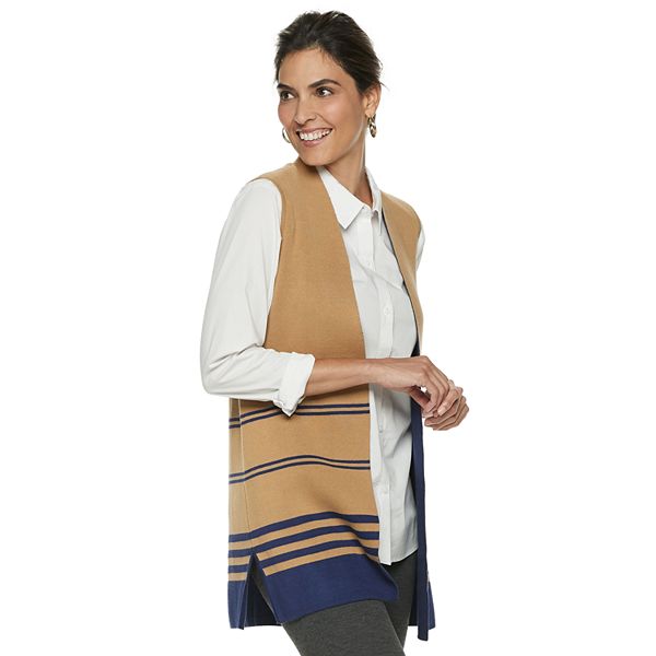 Kohls 2025 sleeveless cardigan