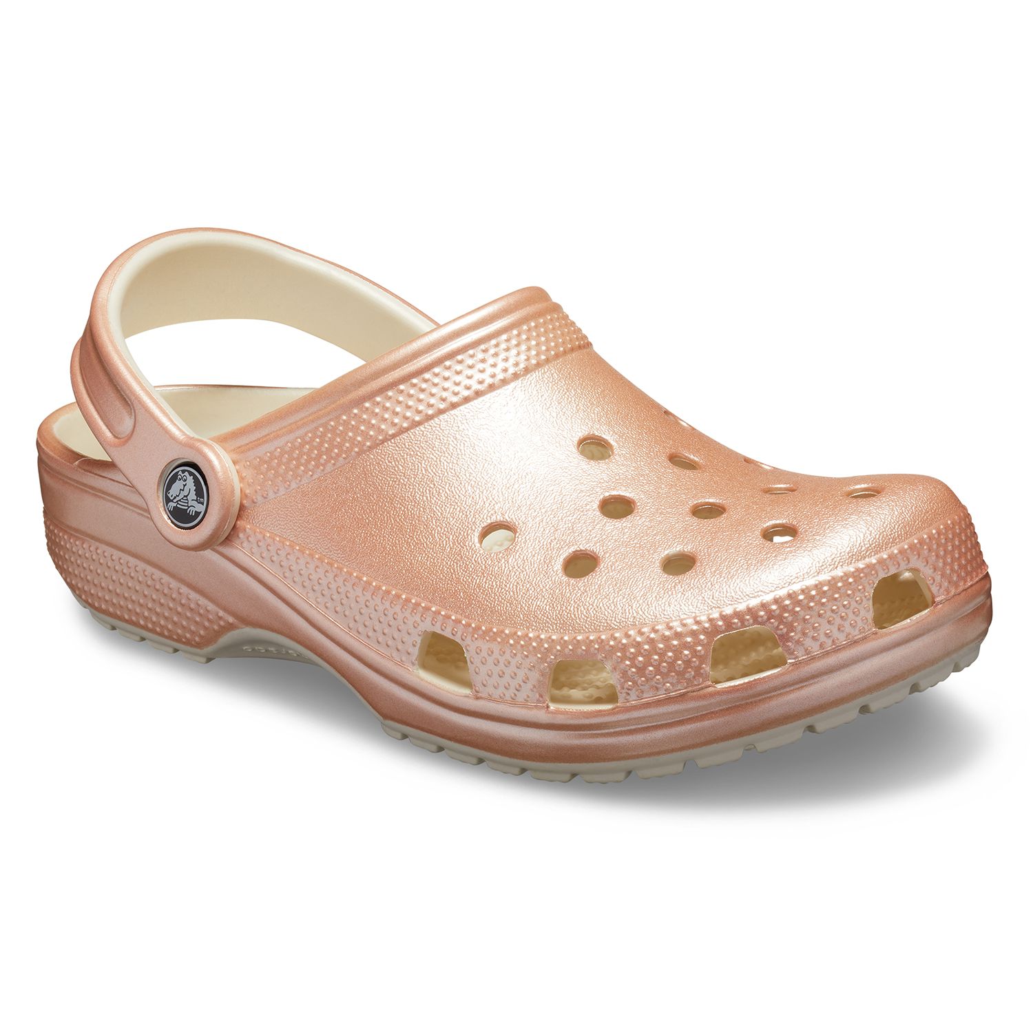 metallic clogs