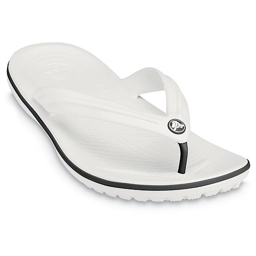 Women's white flip-flops