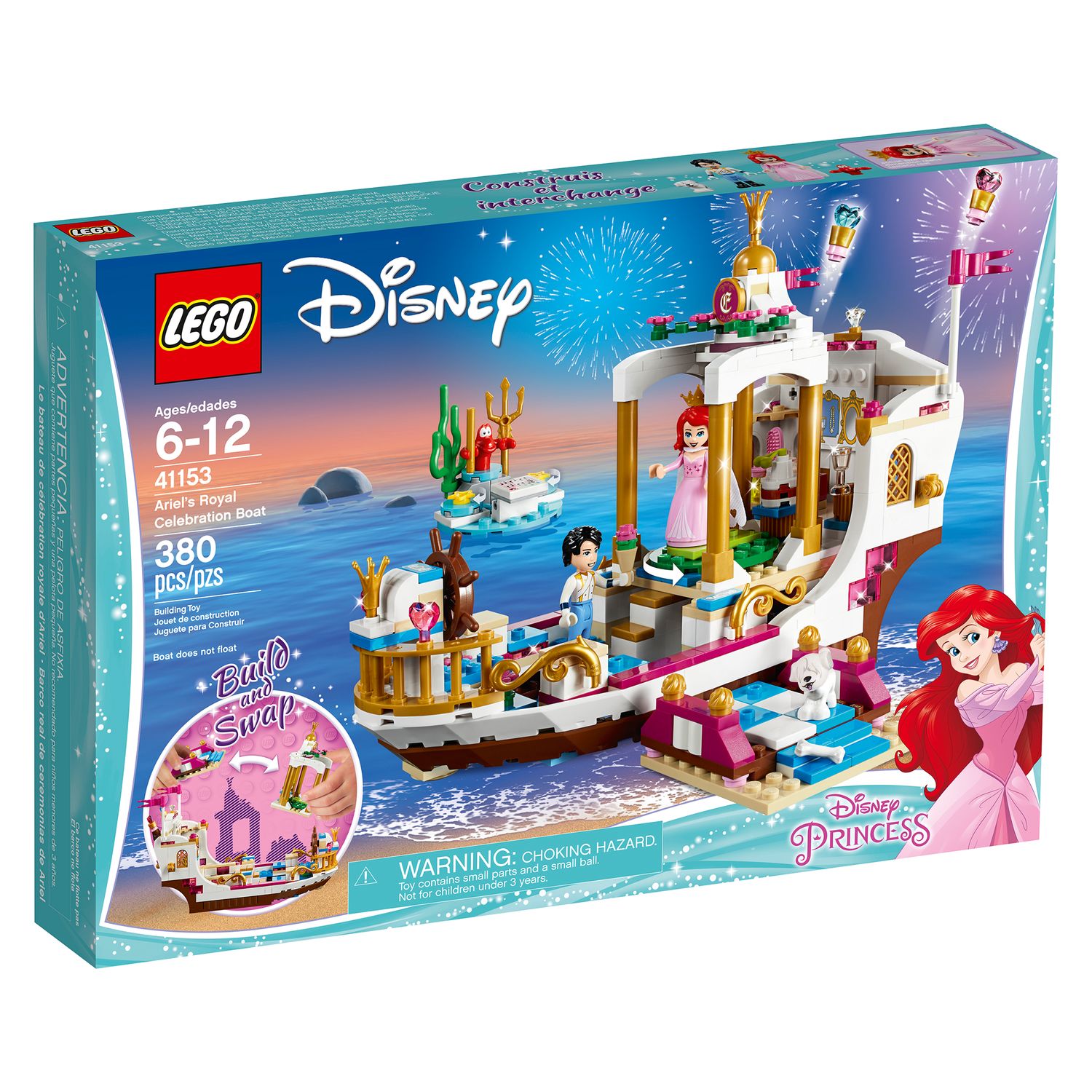 little mermaid boat toy