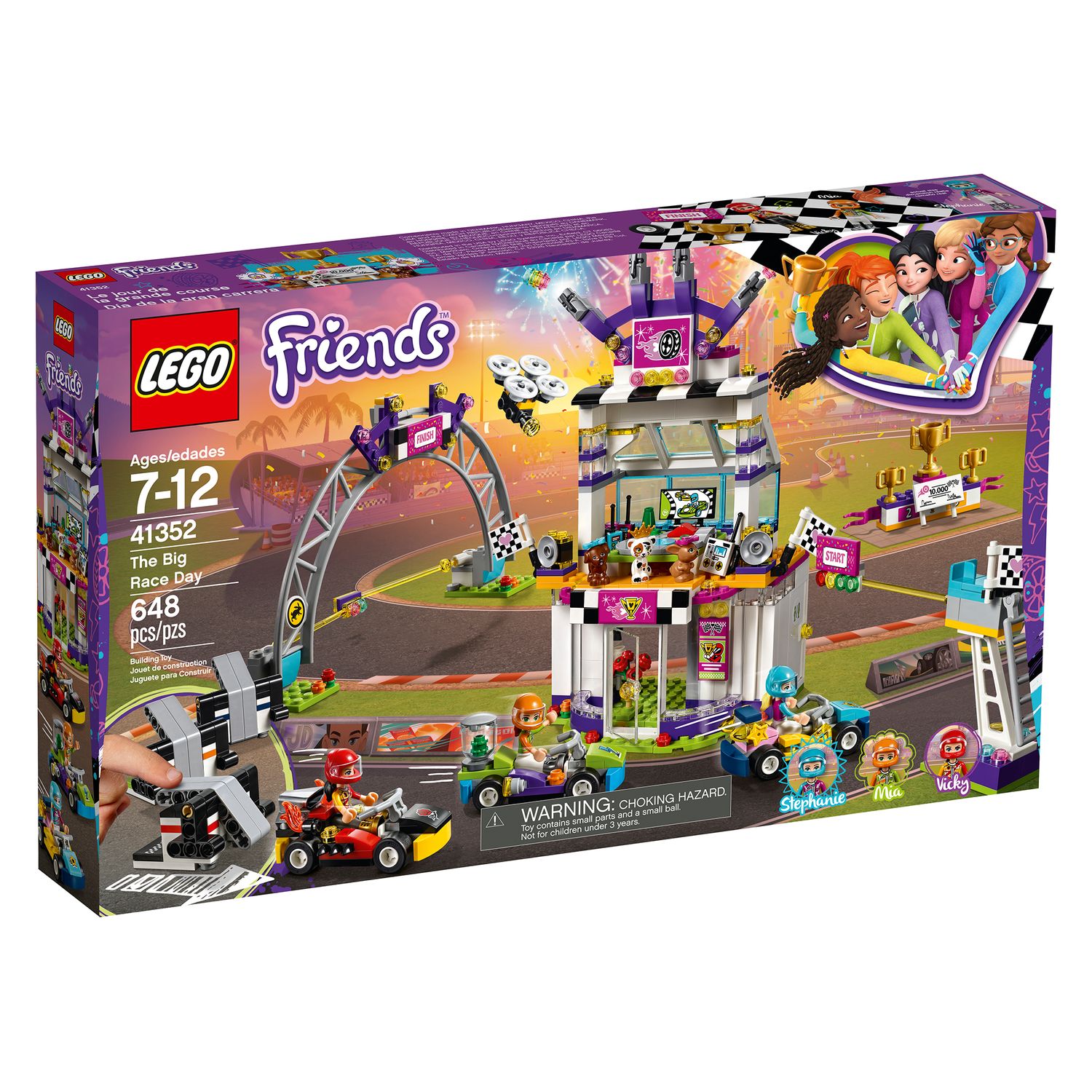 lego friends car race