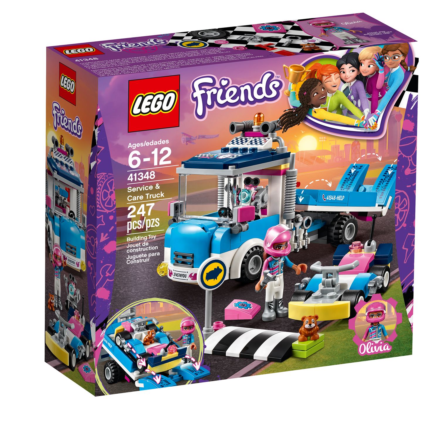 lego friends service care truck