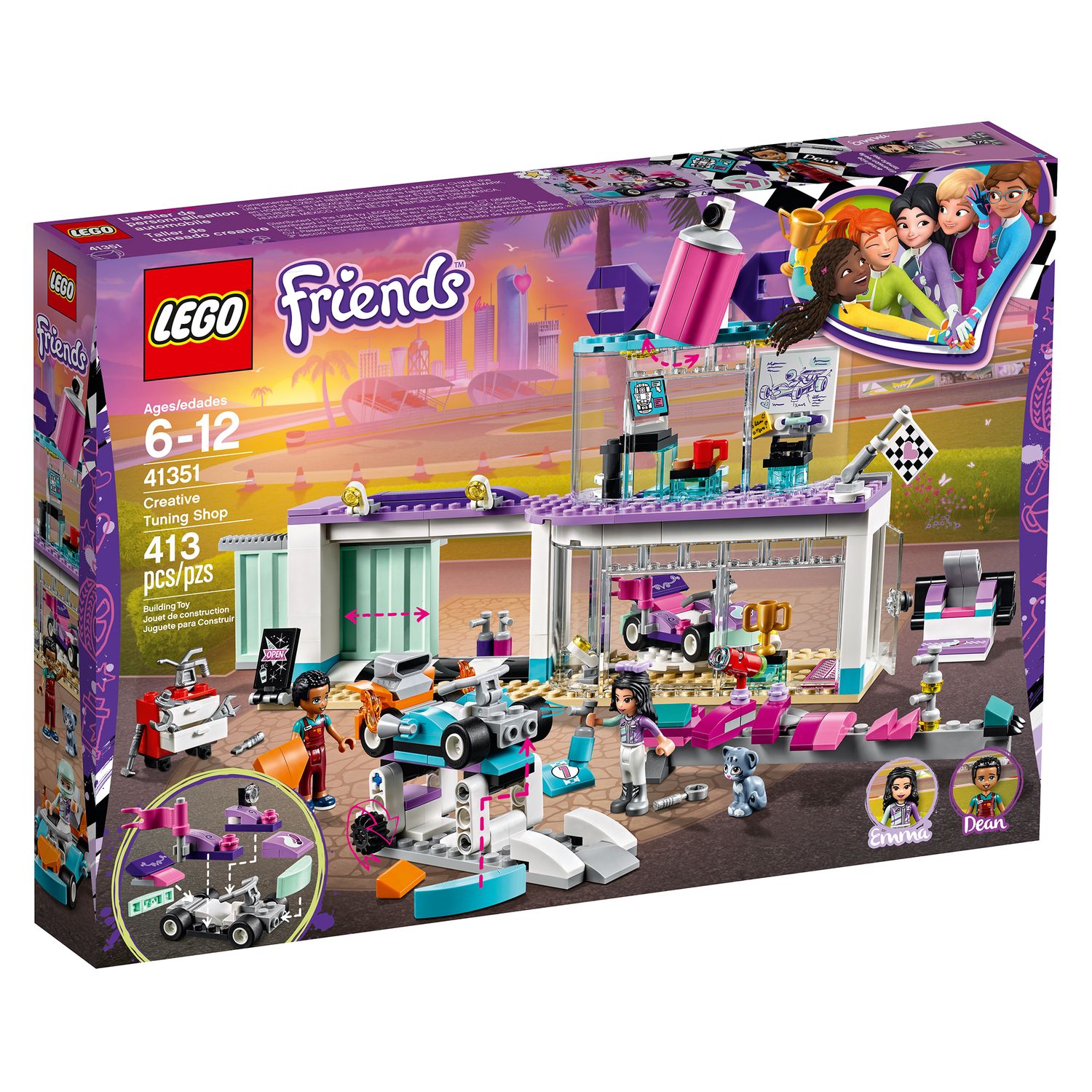 lego friends race track set