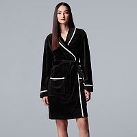 Simply Vera Vera Wang Women's Printed Plush Wrap Robe