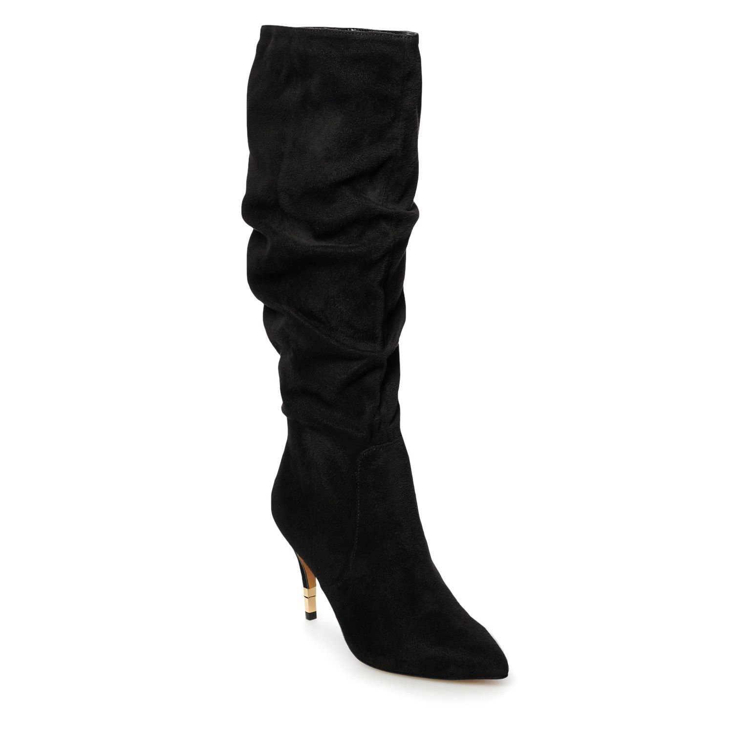 kohls black knee high boots