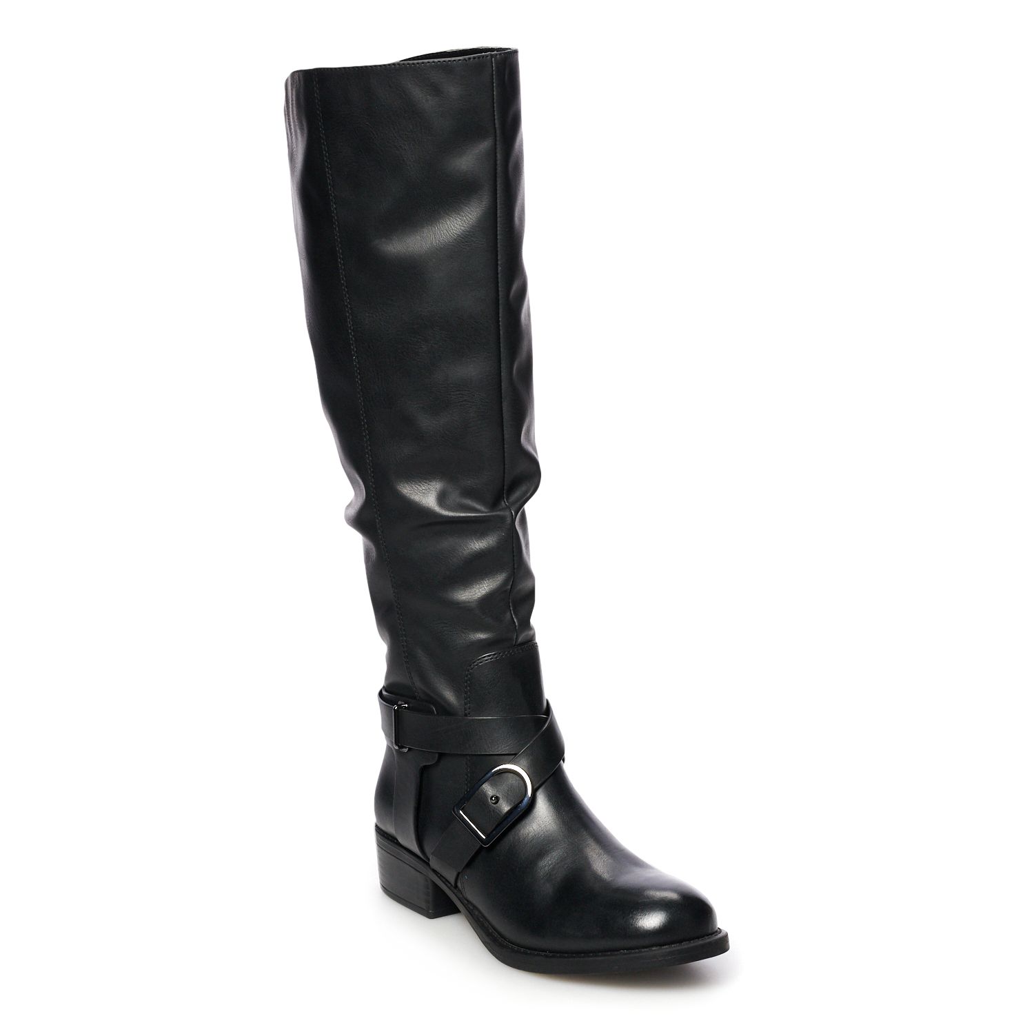 womens knee high black boots