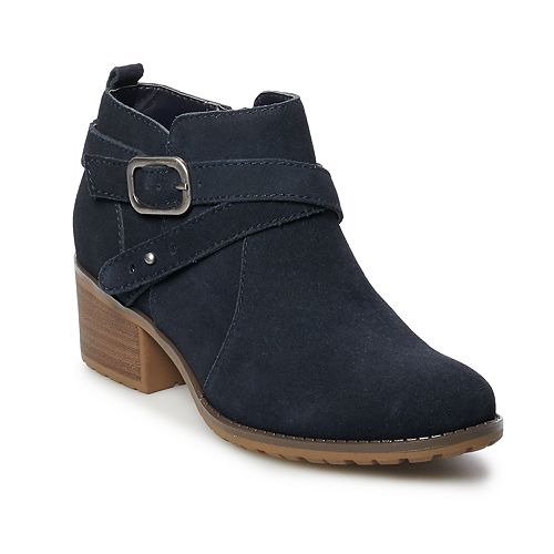sonoma goods for life spotted women's high heel combat boots