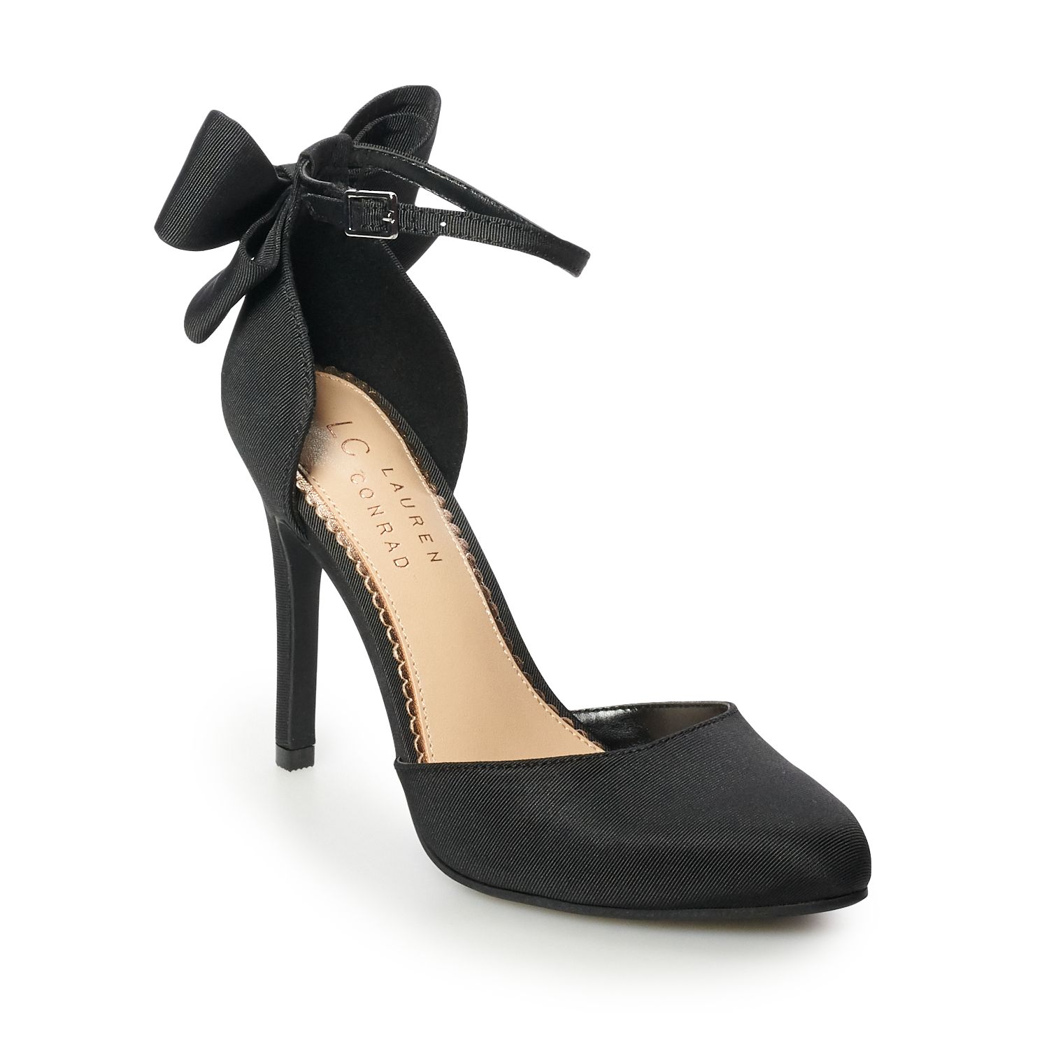 kohls black high heels