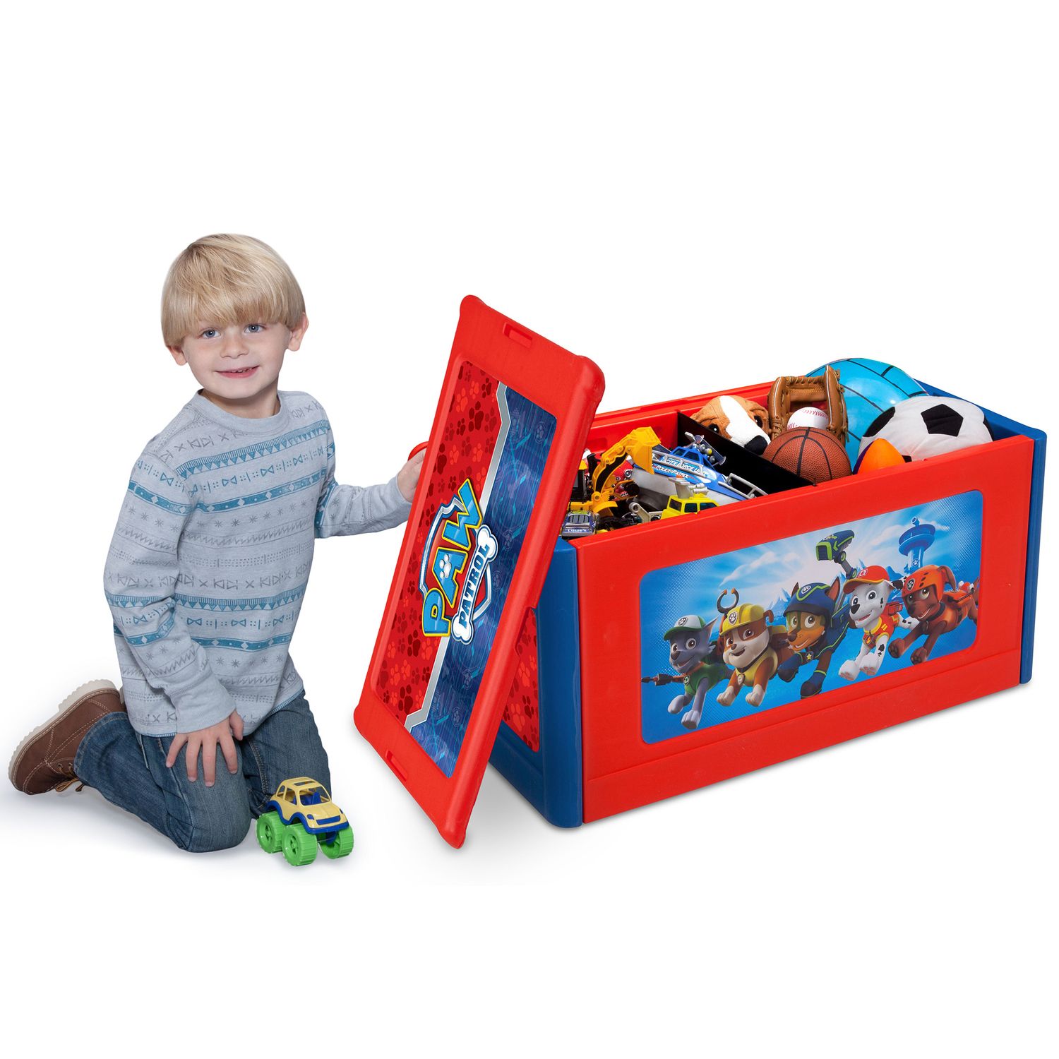 paw patrol wooden toy box