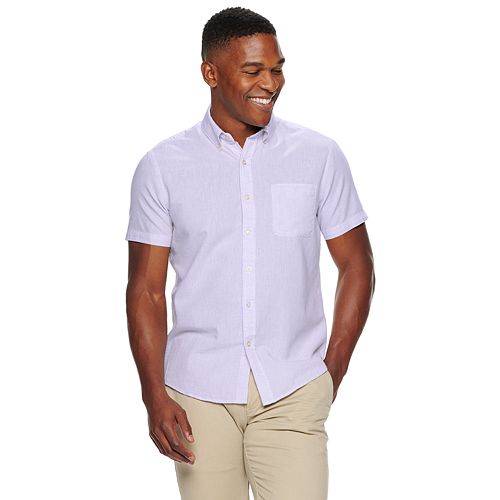 Men's Sonoma Goods for Life™ Solid Textured Button-Down Shirt