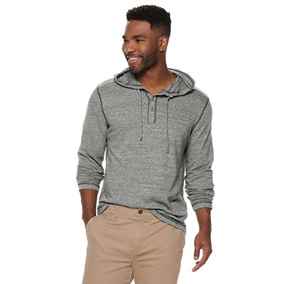 Mens henley hoodie shop